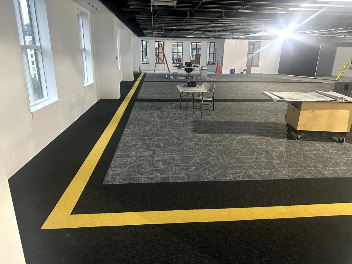 Commercial vinyl plank flooring installation Massachusetts