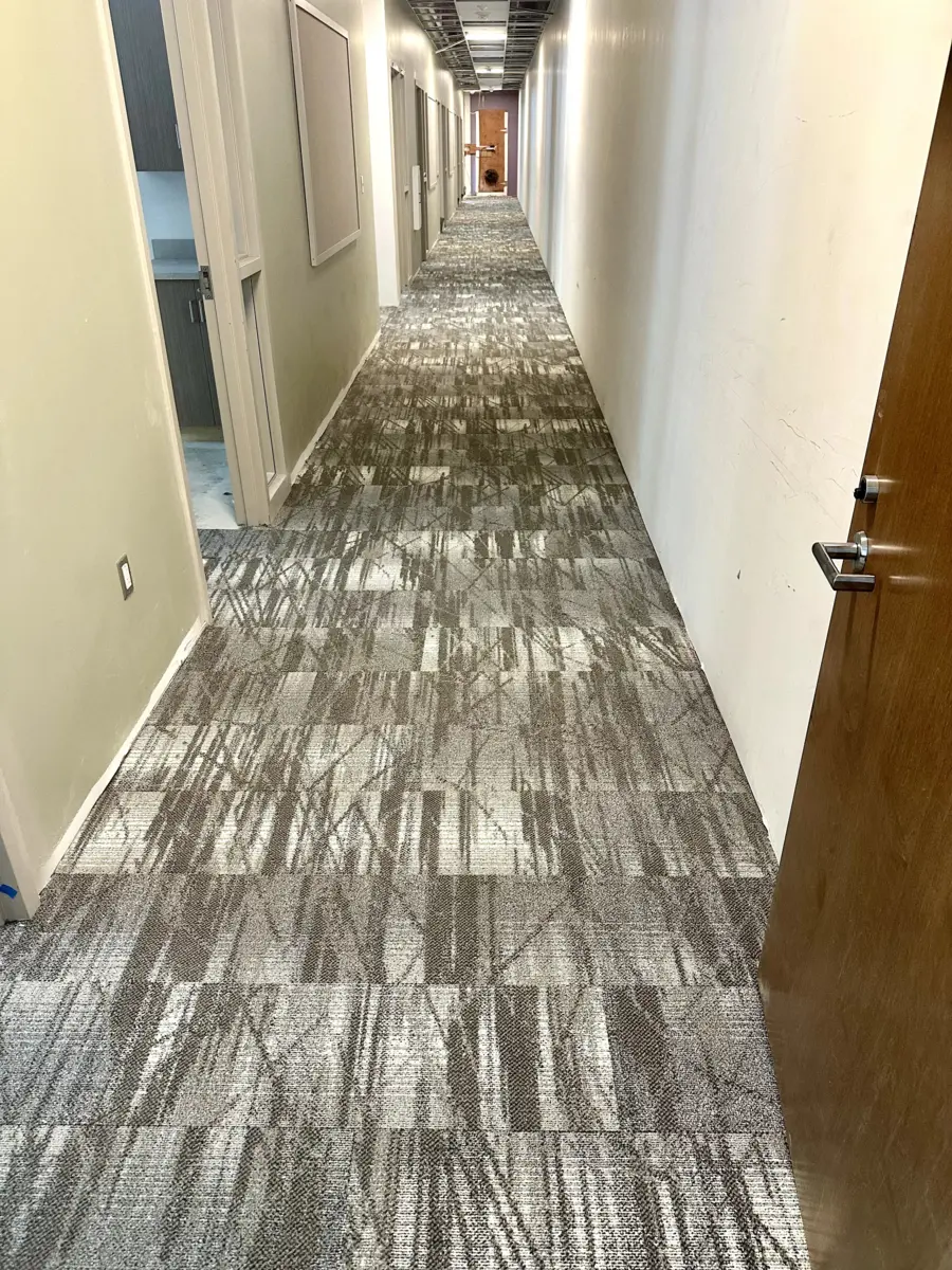 Cork flooring installation sustainable Massachusetts office