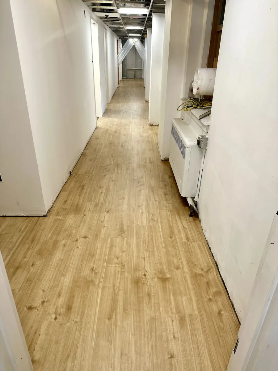 Commercial carpet installation in Massachusetts business